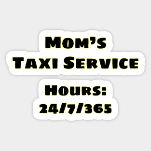 Mom's Taxi Sticker